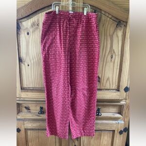 Men’s Gap Body red I Love You pajama lounge pants - size M